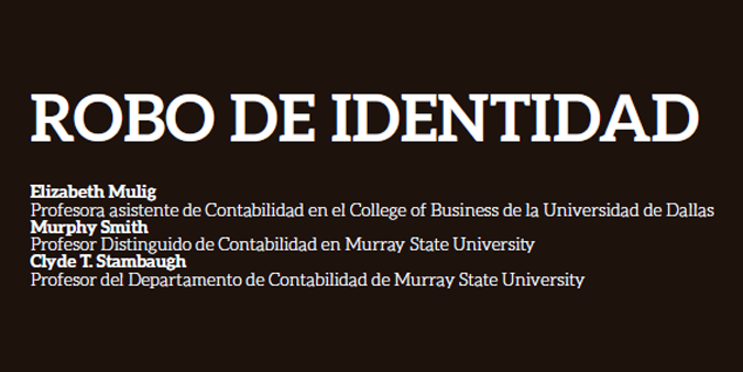 ROBO DE IDENTIDAD